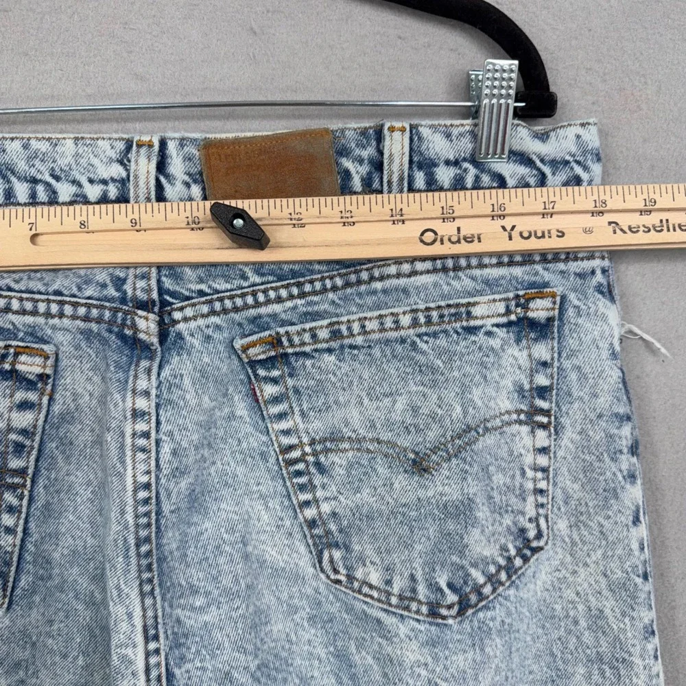Vintage Levis Jeans Mens 38x32 Blue Acid Wash Distressed Relaxed Fit 90s 540